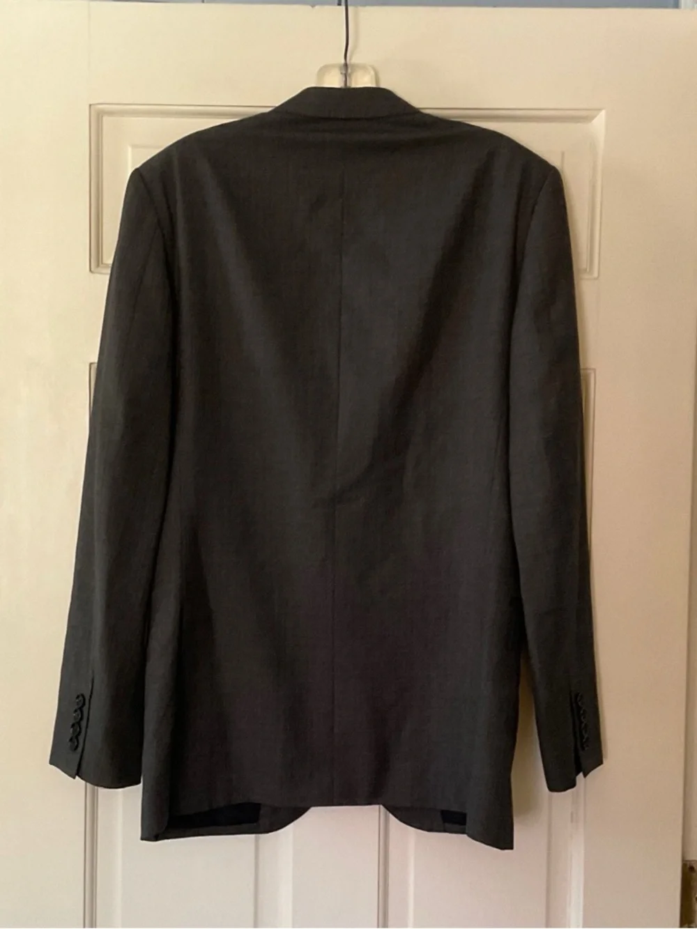 J.Crew Ludlow Slim-fit Blazer Jacket double vent Italian worsted wool Gray 36R